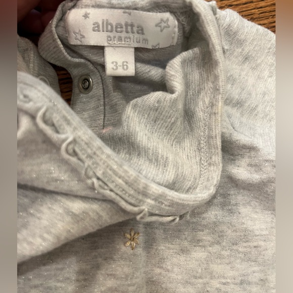 Albetta onesie with swan 3-6 months - Picture 6 of 7